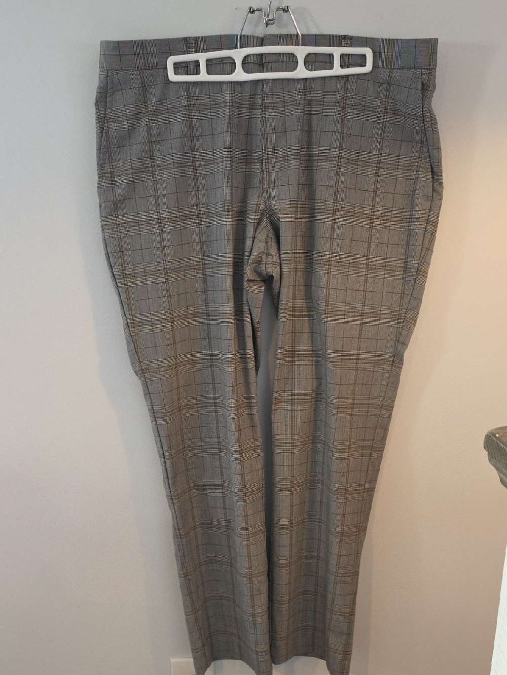 Tommy Hilfiger Gray Plaid Men’s Dress Pants